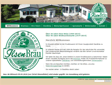 Tablet Screenshot of ilsen-brauerei.de
